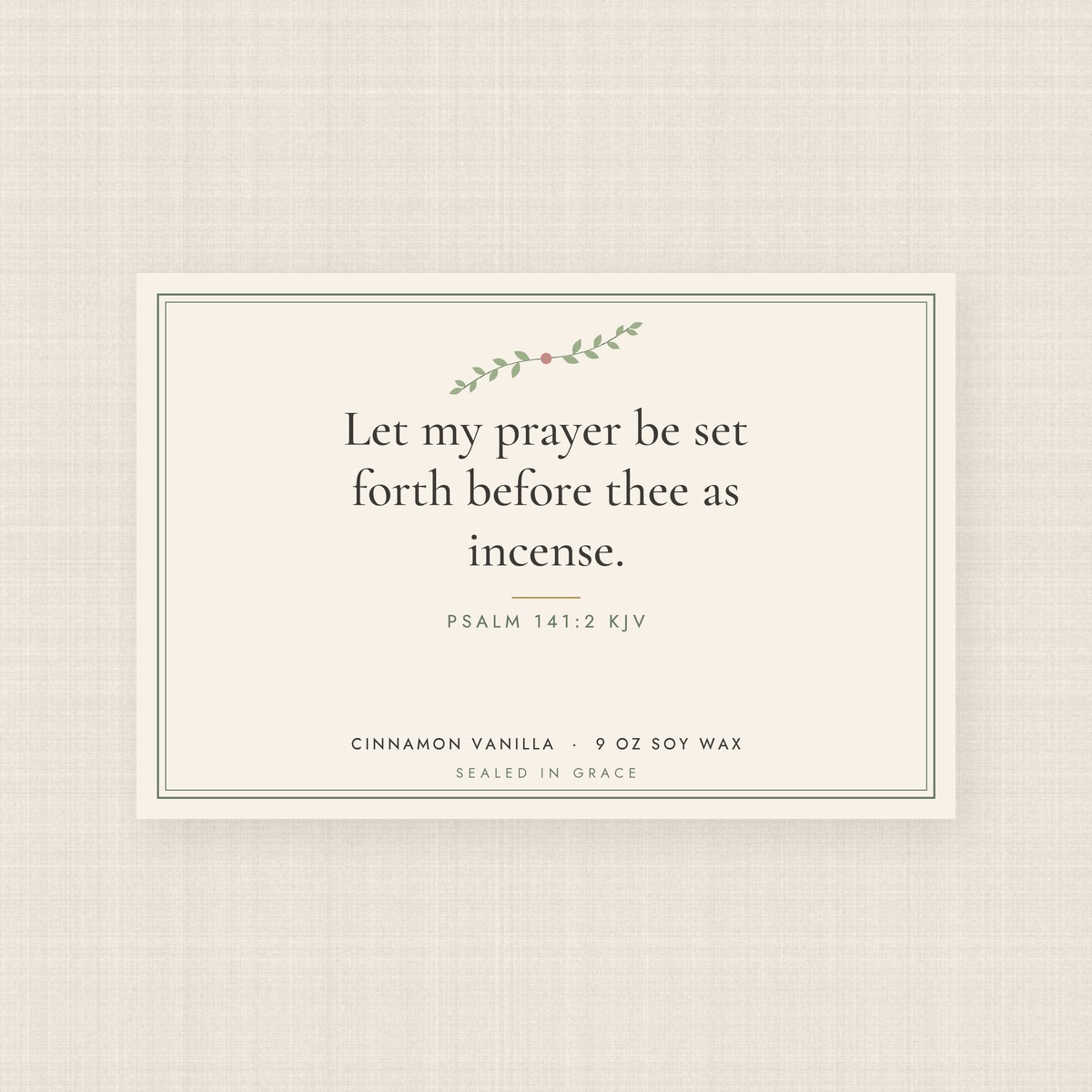Let My Prayer Rise Soy Candle (9 oz) – Image 1