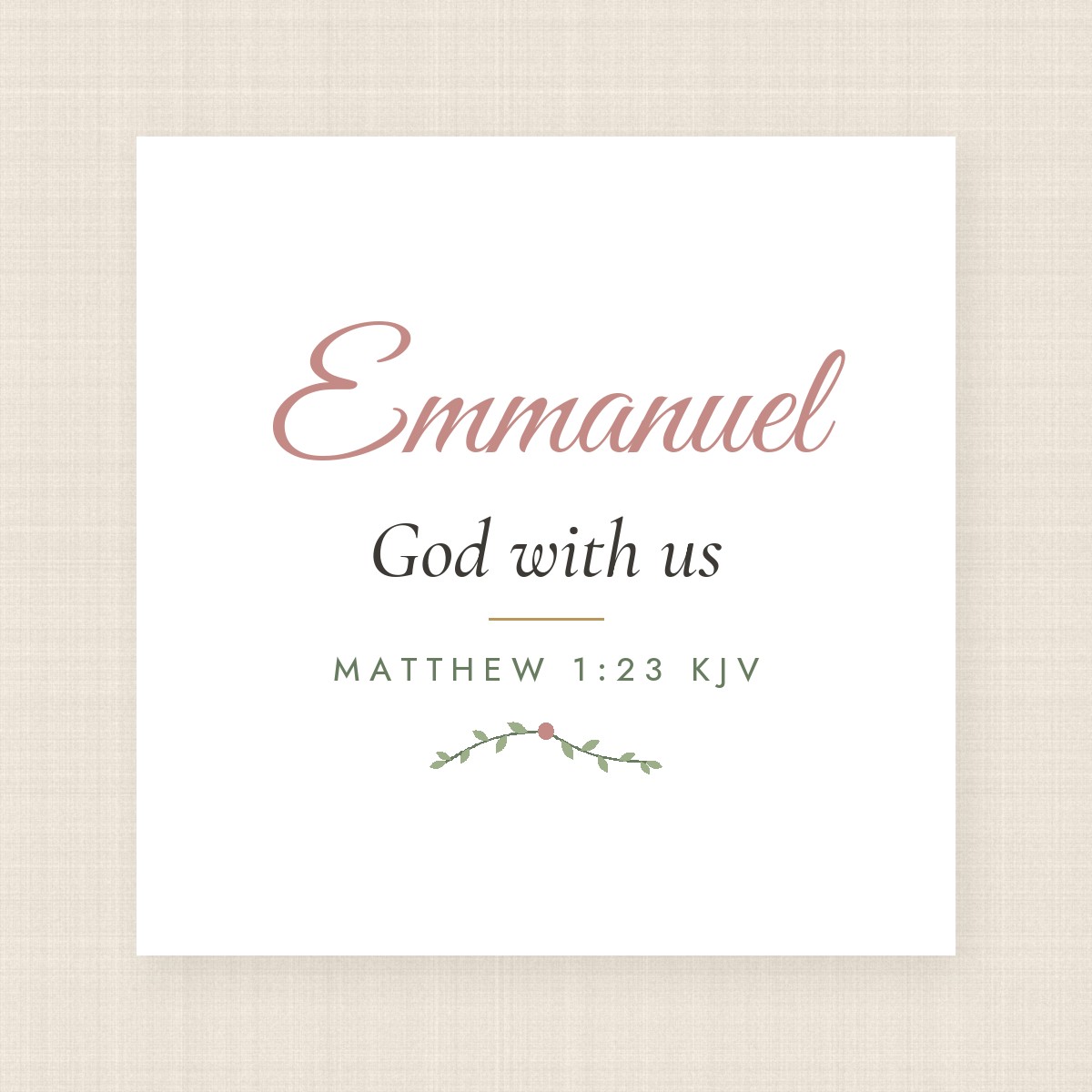 Emmanuel Heart Ornament – Image 2