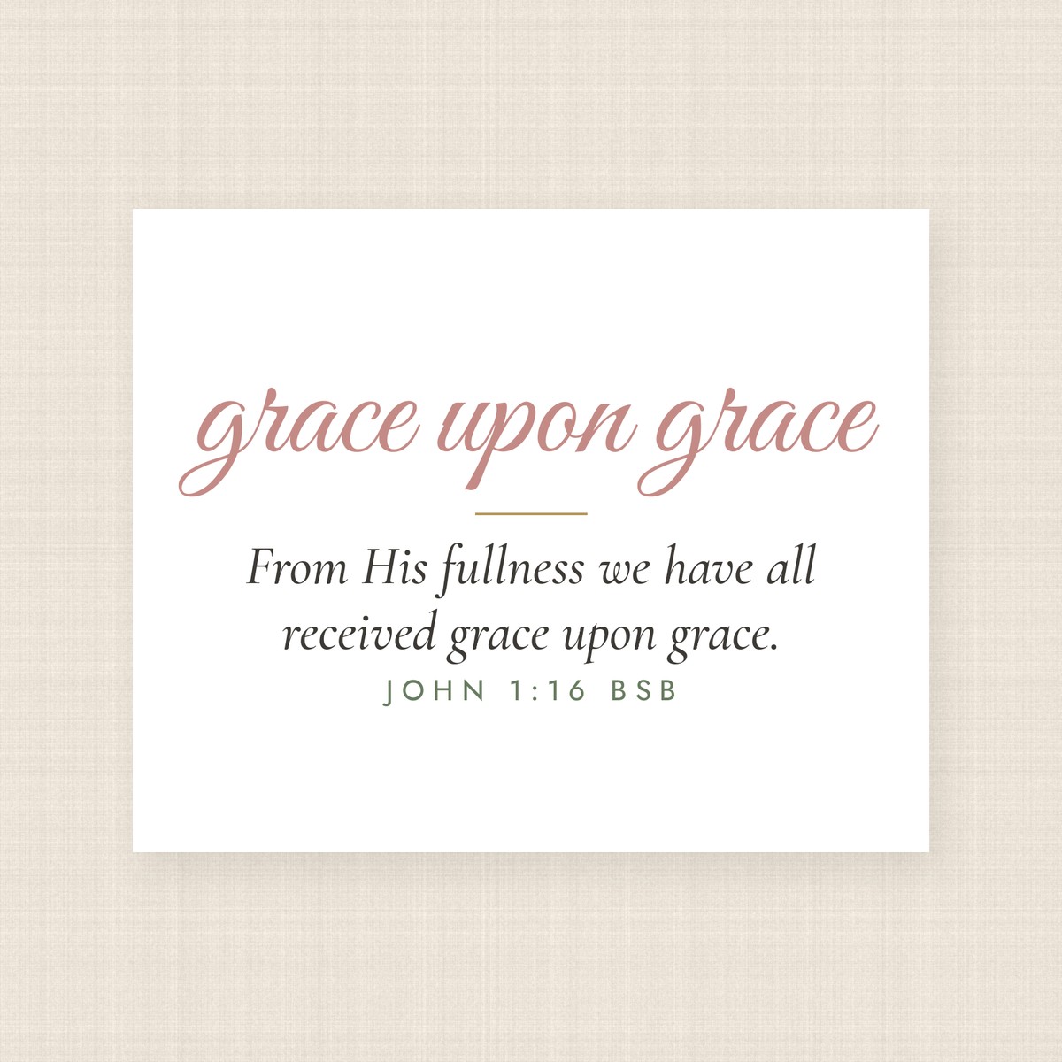 Grace Upon Grace Blush Mug (11 oz) – Image 2