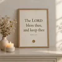 Numbers 6:24 Framed Print – Image 1