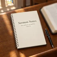 Sermon Notes Spiral Notebook – Image 1