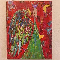 Art ~  Loves in Green ~ 8x10 Print  – Image 2