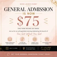 General Admission Ticket | You Get What You Get Book Launch – Image 1