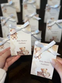 Set de 12 Velitas Osito Personalizadas para Baby Shower. – Image 3
