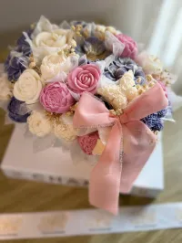 Cesta Floral de Velas Artesanales “Rosé Lavande” – Image 4
