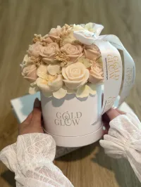  Bucket Floral de Cera – Blush Elegance. – Image 2