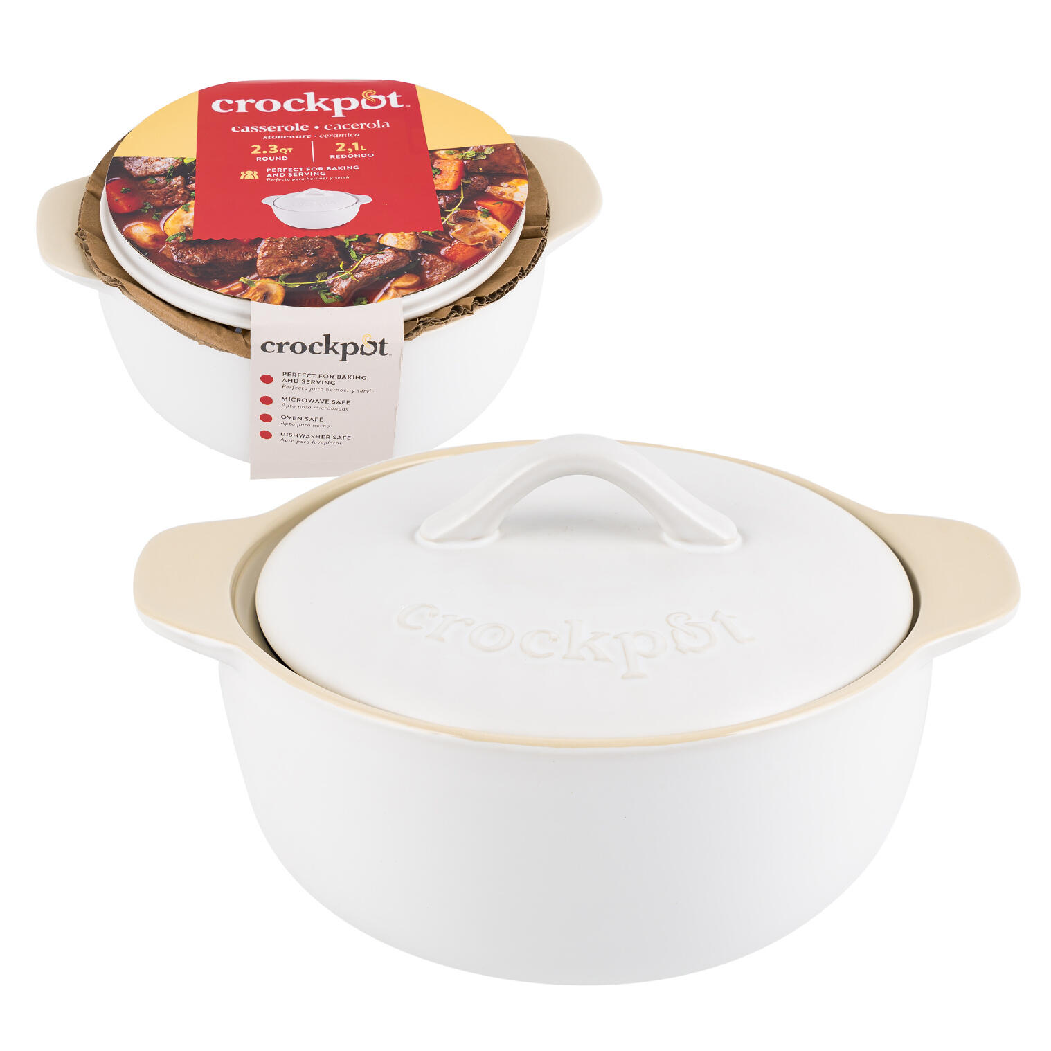 2qt Covered Casserole Dish – Image 1