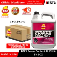 Top1 Engine Power Coolant - By Box – 4x4L, Pink