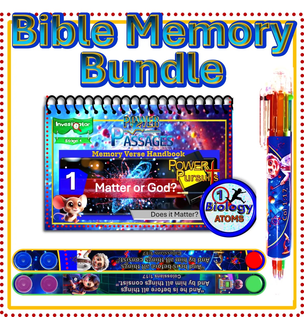 Bible Bundle™ Memorizing Kit Biology One God or Matter? – Image 1