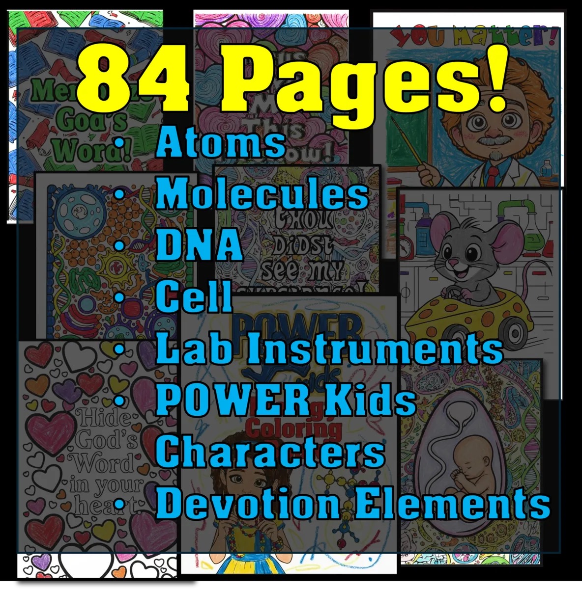 Biology Coloring Book Stage 1 86 Pages! – Image 3