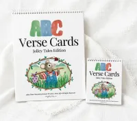 Jolley Tales ABC Bible Memory Verse Cards / PERSONAL HAND SIZE OR CLASSROOM SIZ – Image 1