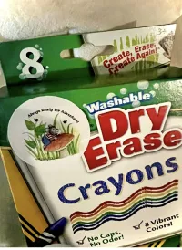 Dry Erase Crayons / 8 Vibrant Colors – Image 2