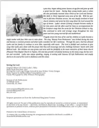 THE RILEY FAMILY “SERVING OUR LORD” ALBUM / MUSIC BOOK – Image 9
