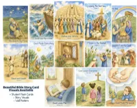BIBLE STORY CARD VISUALS --BIBLE TRUTHS & STORIES -- PREMIUM FLASHCARDS, LAMINATED VISUALS, & HEIRLOOM WALL POSTERS – Image 1