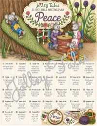 14 TOPICAL/SEASONAL DESIGNS — JOLLEY TALES BIBLE WRITING PLANS —LAMINATED – Peace