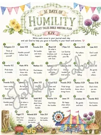 14 TOPICAL/SEASONAL DESIGNS — JOLLEY TALES BIBLE WRITING PLANS —LAMINATED – Humility