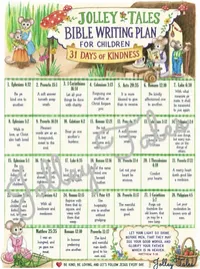 14 TOPICAL/SEASONAL DESIGNS — JOLLEY TALES BIBLE WRITING PLANS —LAMINATED – Kindness
