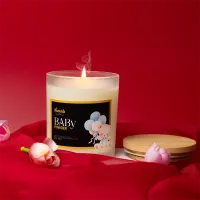 Baby Powder Scented Candle – 8 Oz Clean & Soft Fragrance Candle – Image 1
