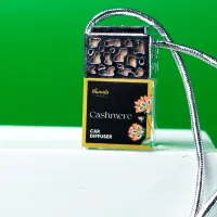 Silver Top Car Diffuser – Elegant Hanging Car Fragrance Diffuser – Cashmere