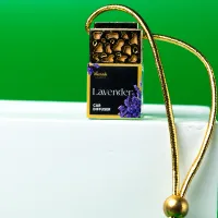 Gold Top Car Diffuser – Luxury Hanging Car Air Freshener – Lavender