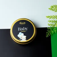 Baby Powder 2 Oz Tin Candle – Soft Clean Travel Candle – Image 1