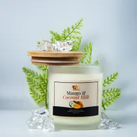 ABC Signature Scents Luxury Mango & Coconut Milk Candle – 8 Oz – Image 1