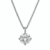1.50 Carat, Compass Pendant with 16/18-inch adjustable chain in 14Kt white gold  – Image 1