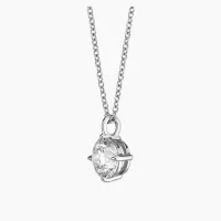 1.50 Carat, Compass Pendant with 16/18-inch adjustable chain in 14Kt white gold  – Image 2