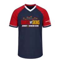 Skirts vs Skins Jersey - Navy Blue – Image 1