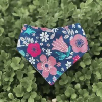 Floral Dreams Dog Bandana With Snaps – Image 2
