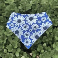 Field of Daisies Dog Bandana With Snaps – Image 2
