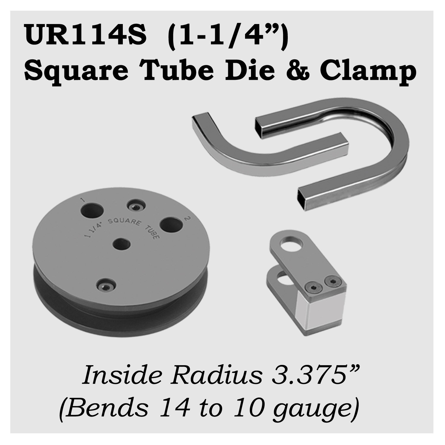 UF114S - 1-1/4" Square Tube Die – Image 1