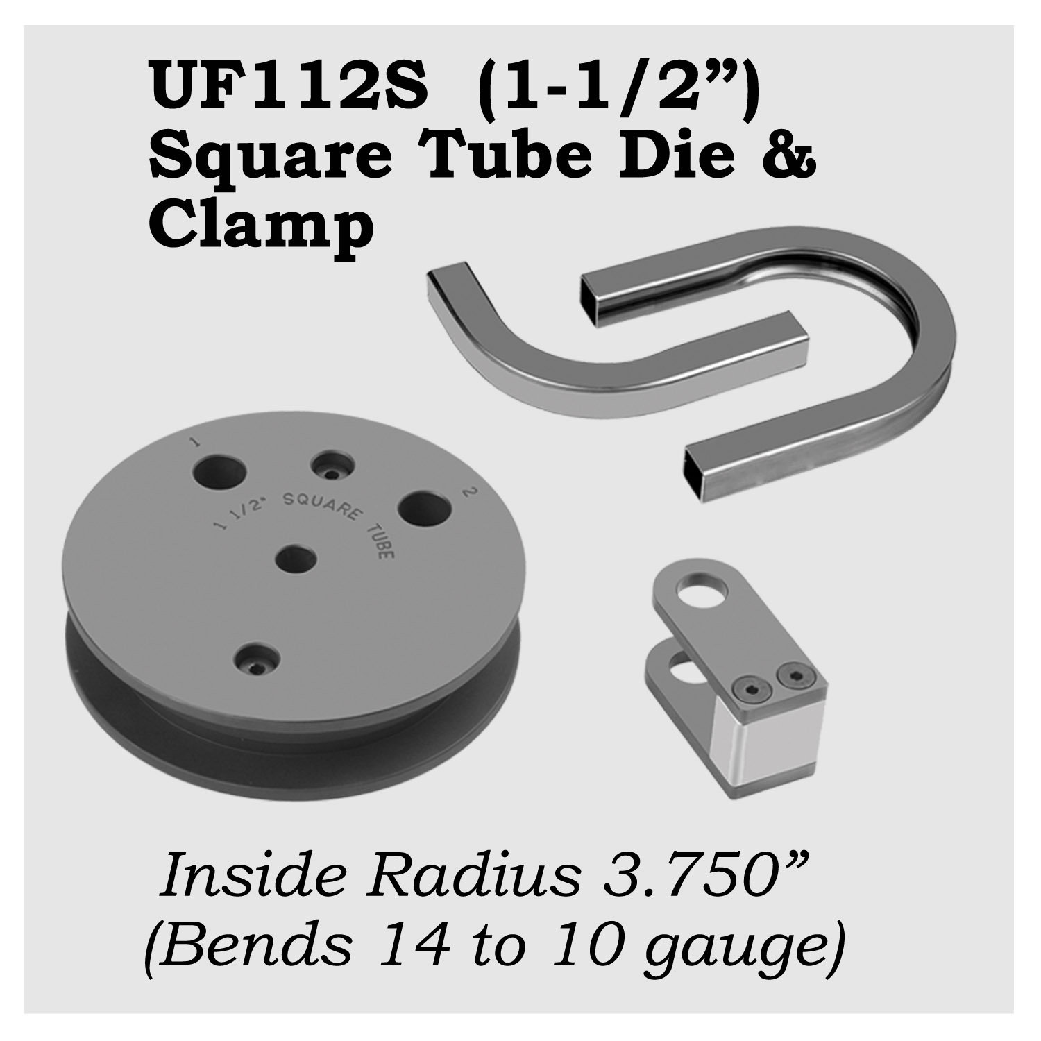 UF112S - 1-1/2" Square Tube Die – Image 1