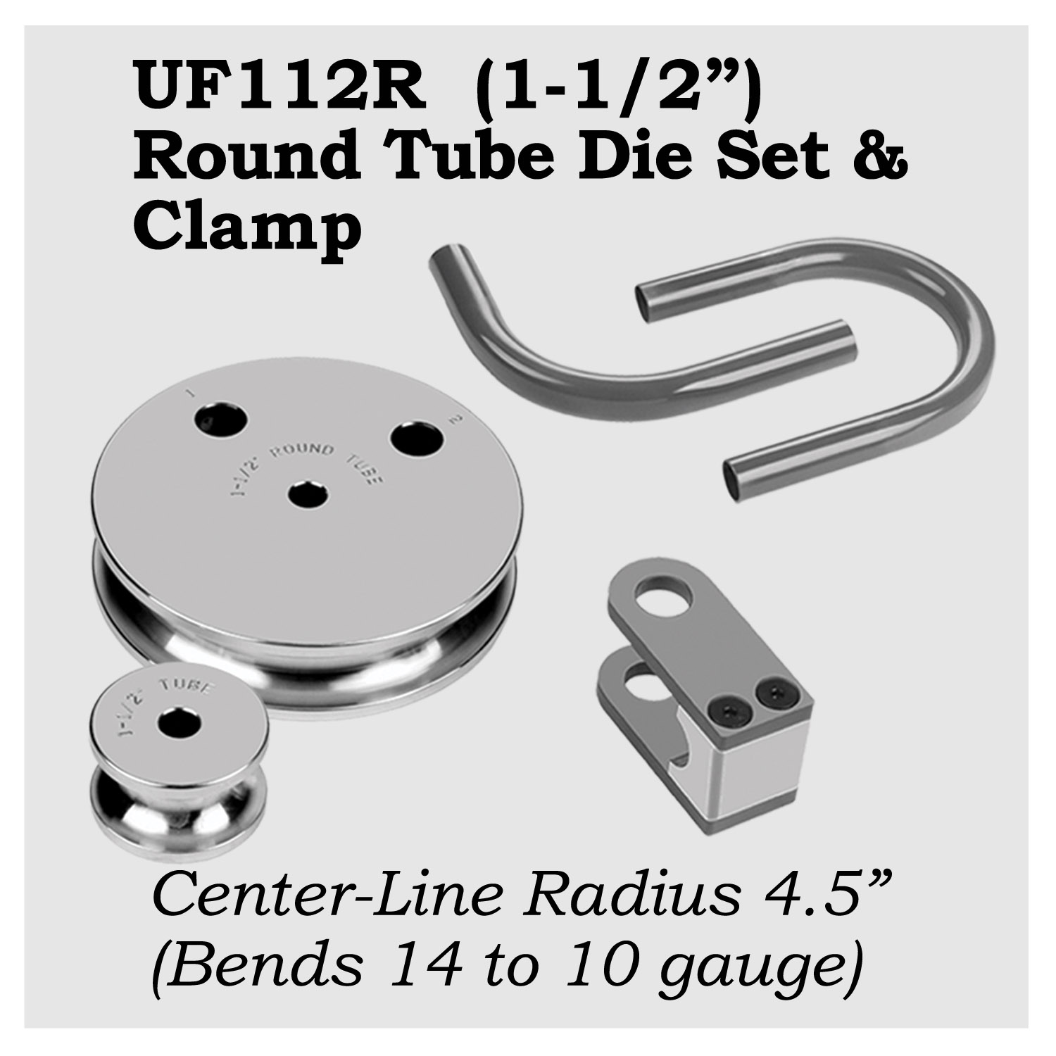 UF112R - 1-1/2" Round Tube Die – Image 1