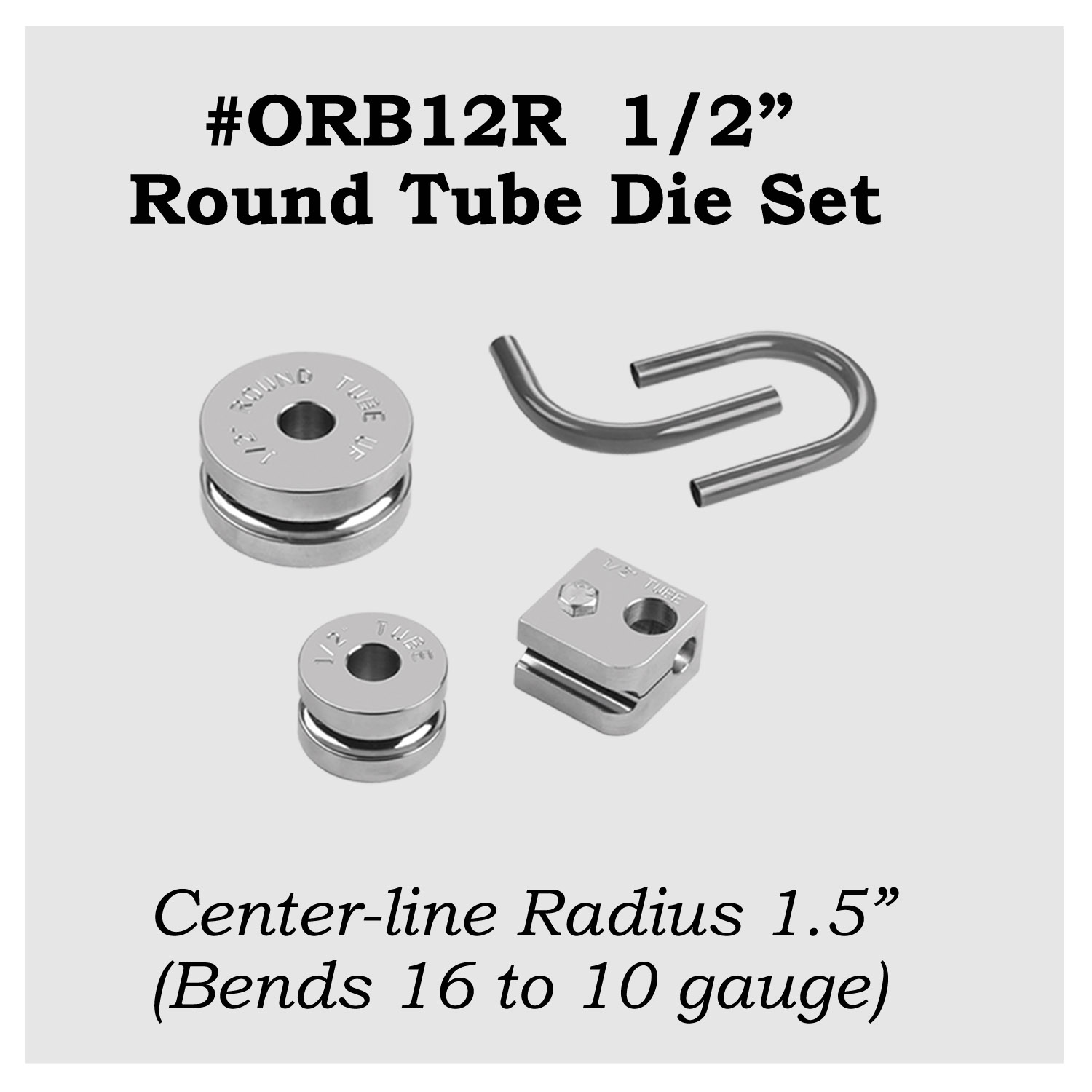 #ORB12R - 1/2" Round Tubing Die – Image 1