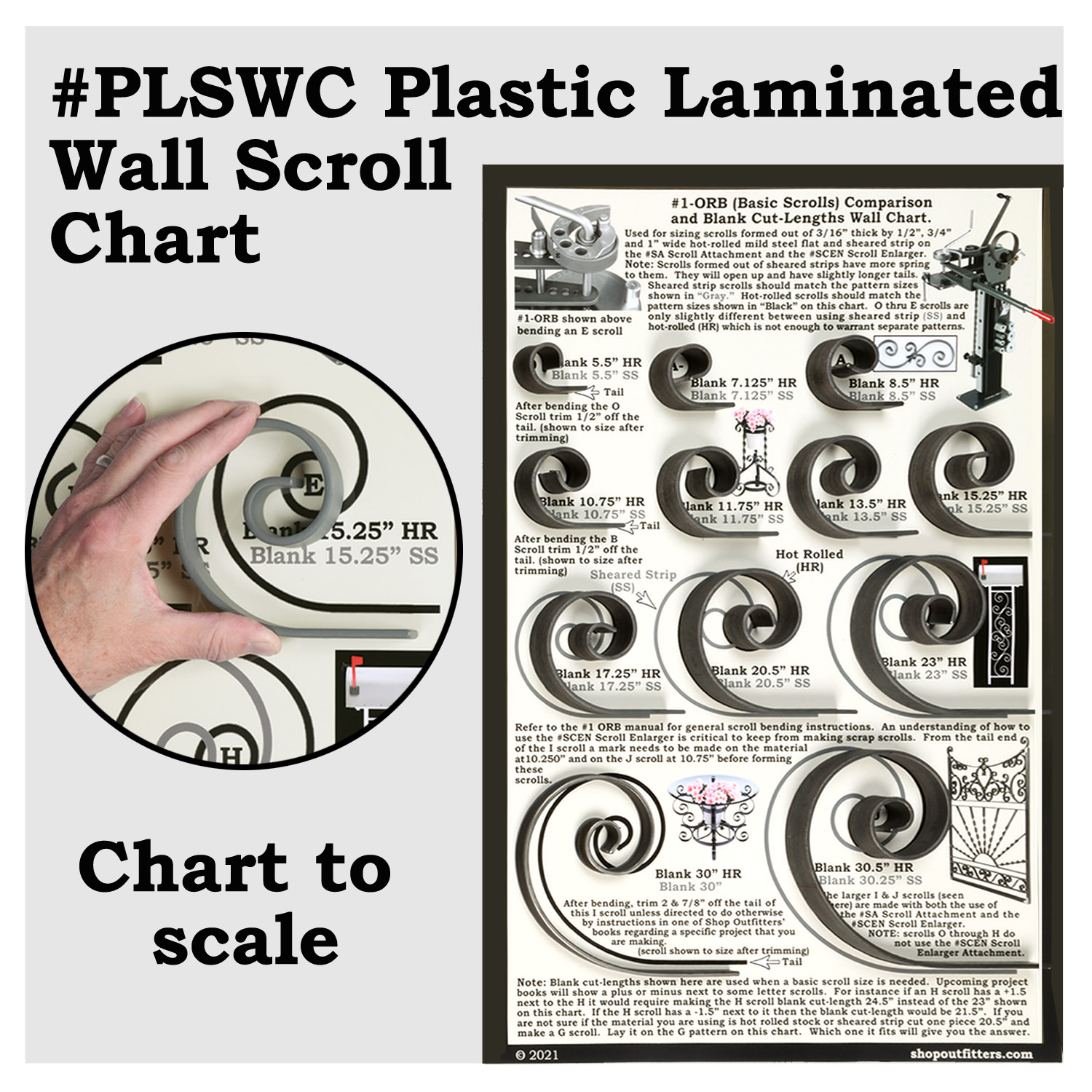 #BMSB - Bench Mounted Scroll Bender with Manual and Scroll Chart – Image 4