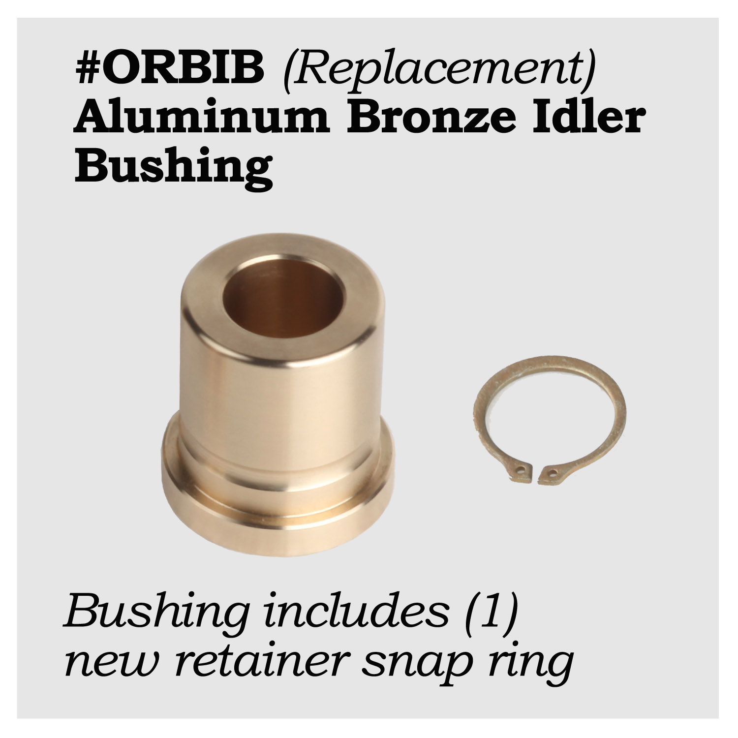 #ORBIB - Aluminum Bronze Idler Roller – Image 1