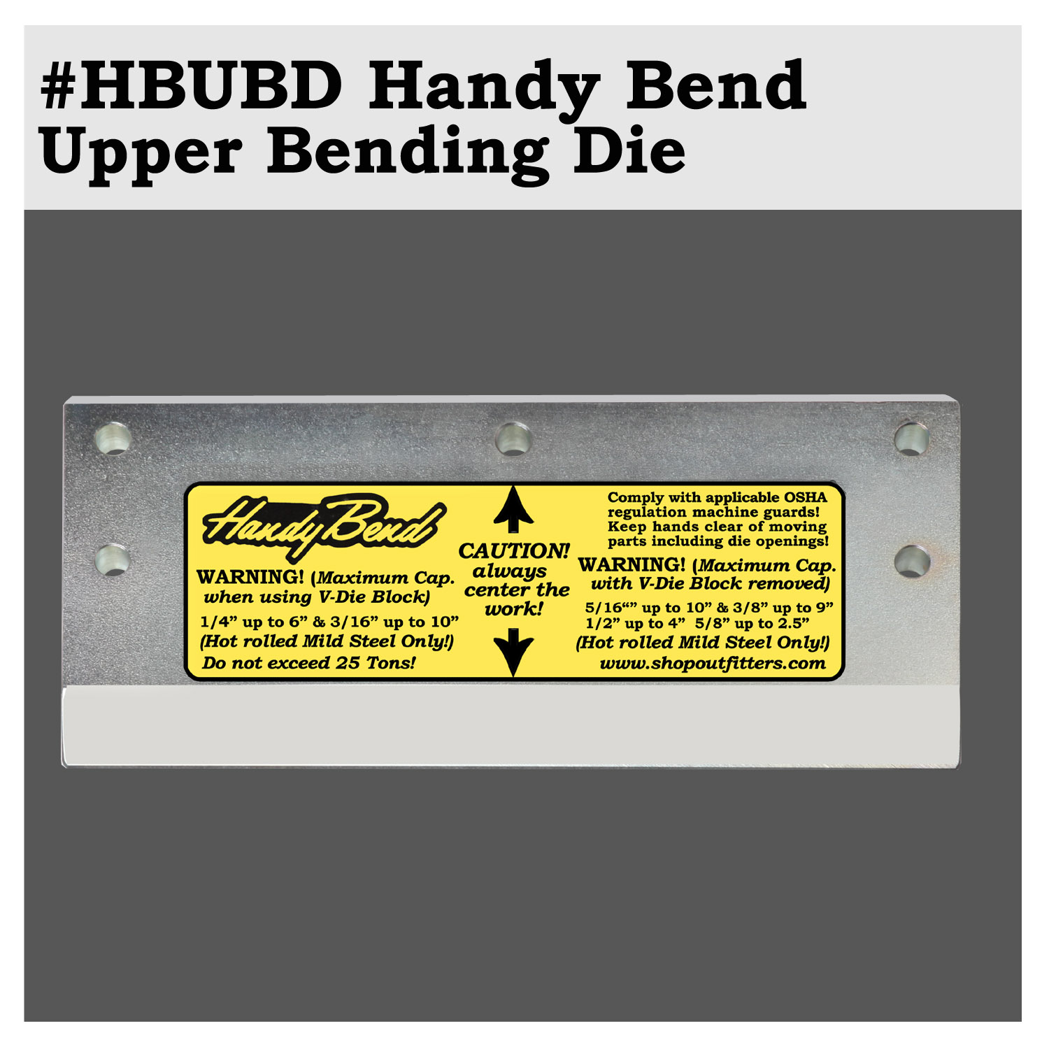 #HBUBD - Handy Bend Upper Blade Die – Image 1