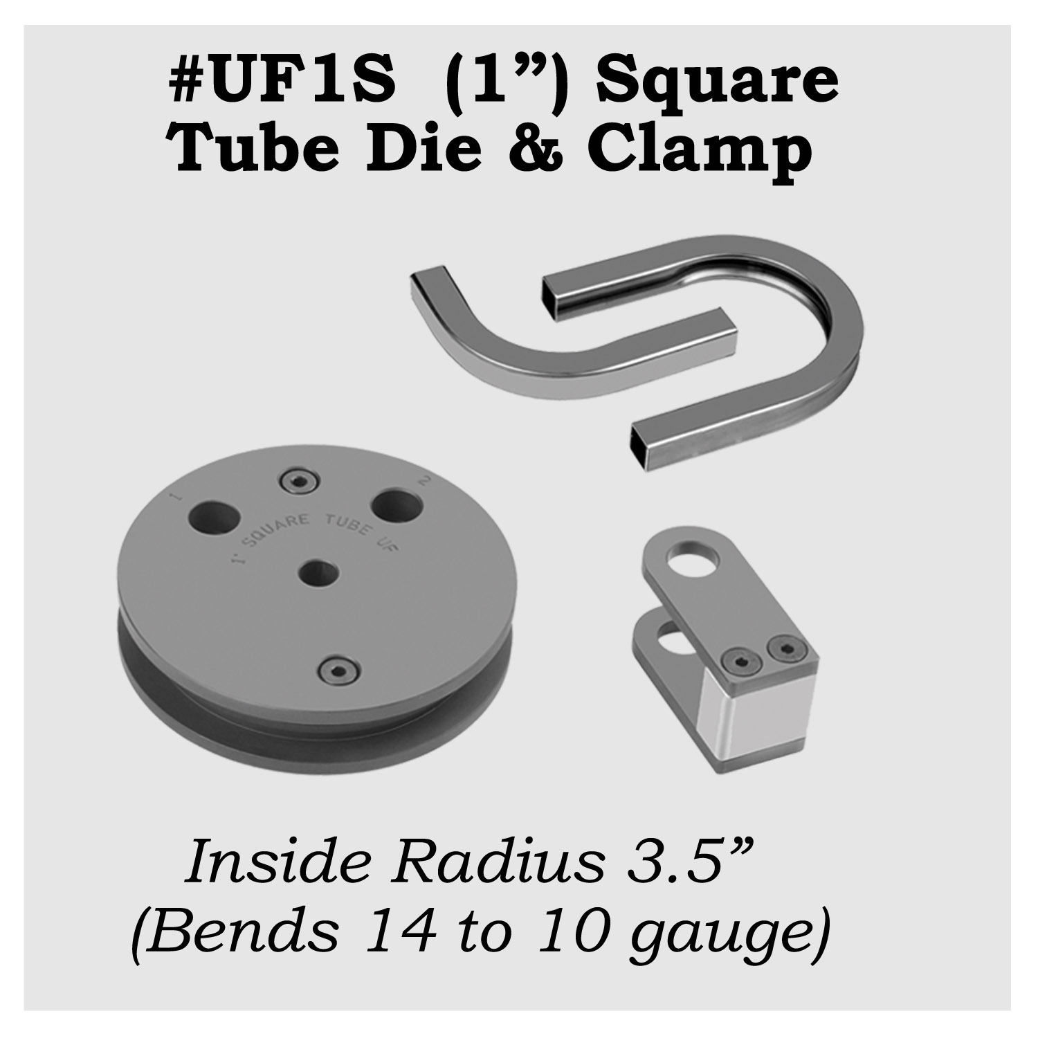 #UF1S - 1" Square Tube Die – Image 1