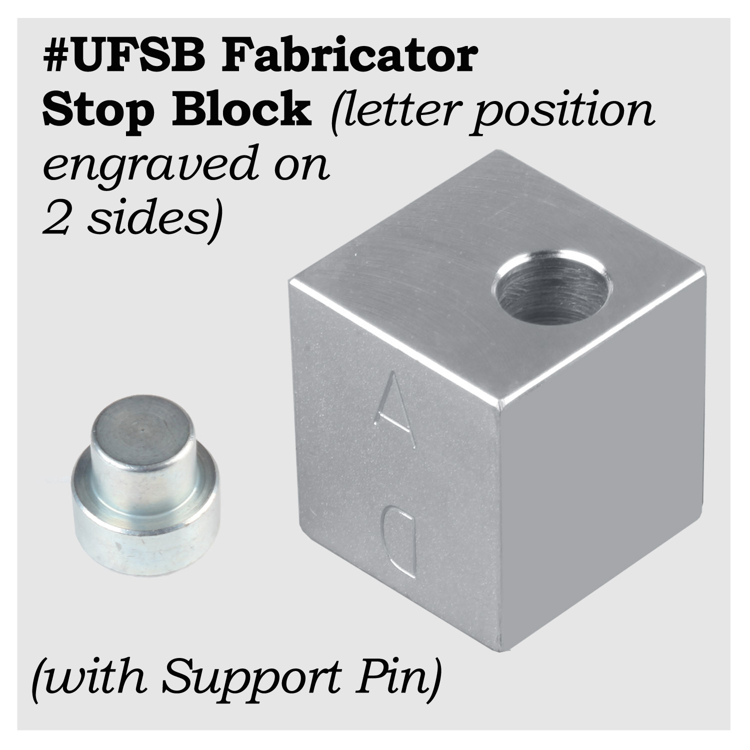 #UFSB - Stop Block (Letter Engraved) – Image 1