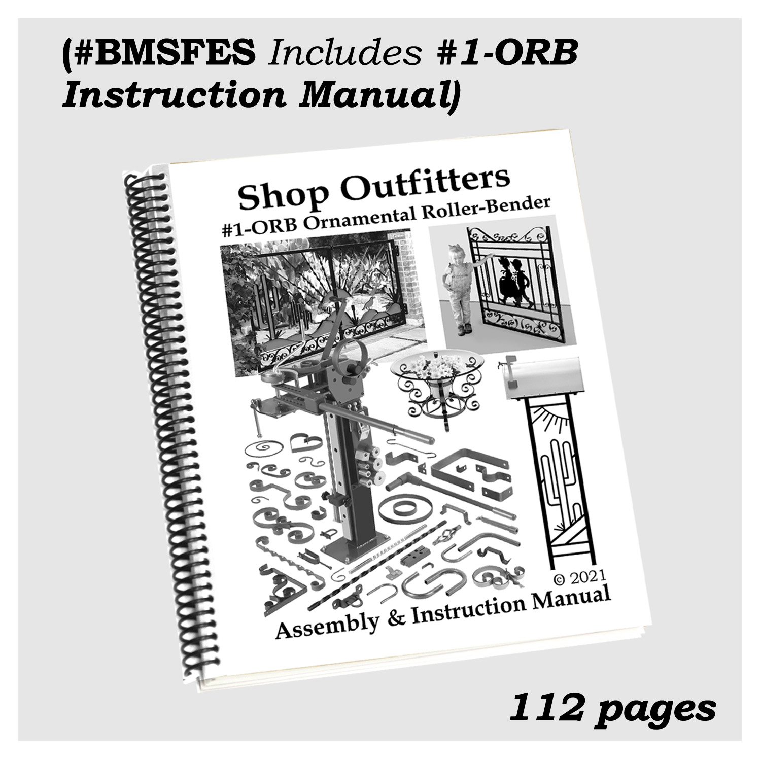 #BMSFES - Bench Mount Scroll Bender, Enlarger Project Idea Book, Instruction Manual and Wall Scroll Sizing Chart – Image 3