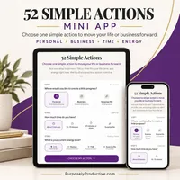 52 Simple Actions Mini App – Image 1