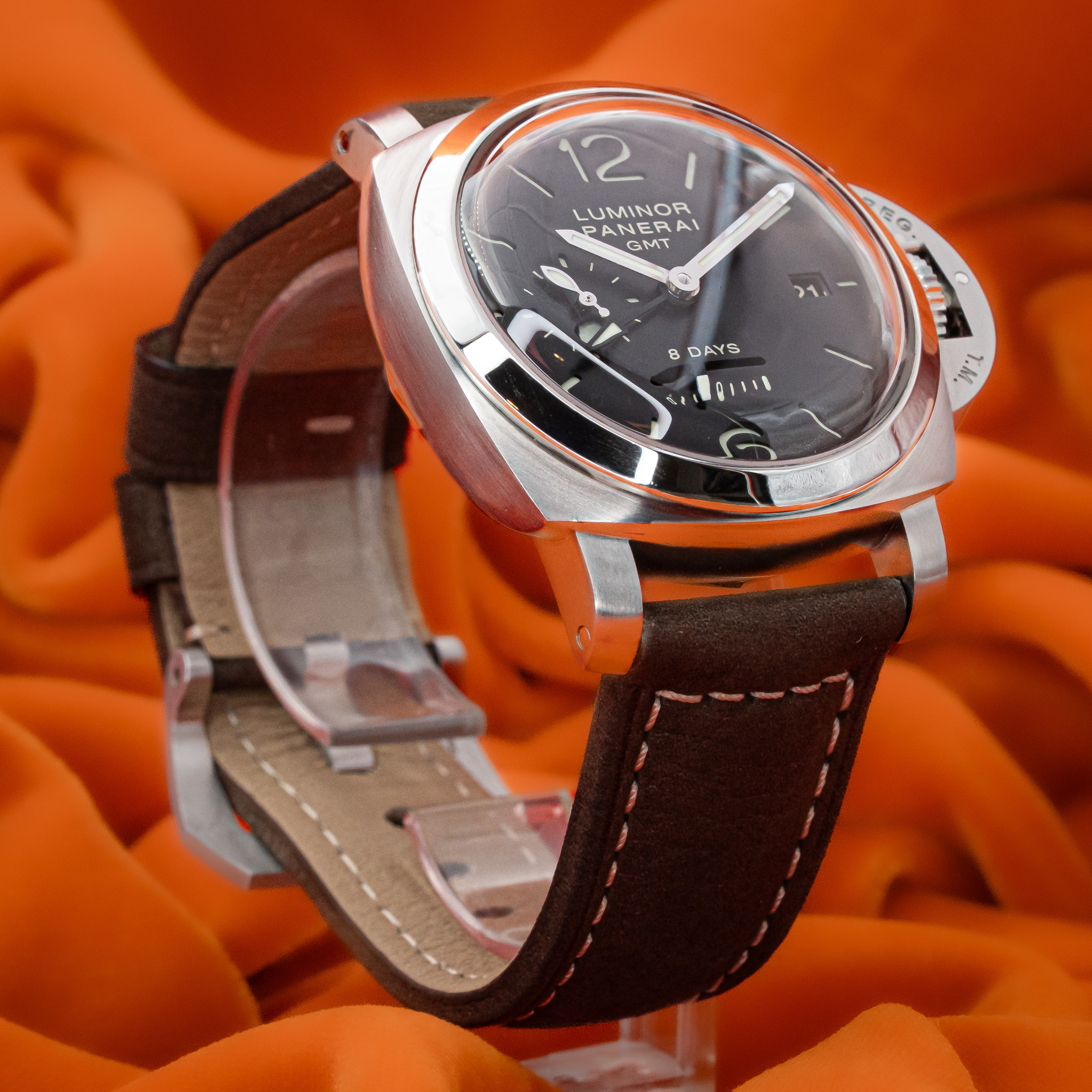 Panerai Luminor 8 Days GMT PAM00233 – Complete Set in Good Condition! – Image 3