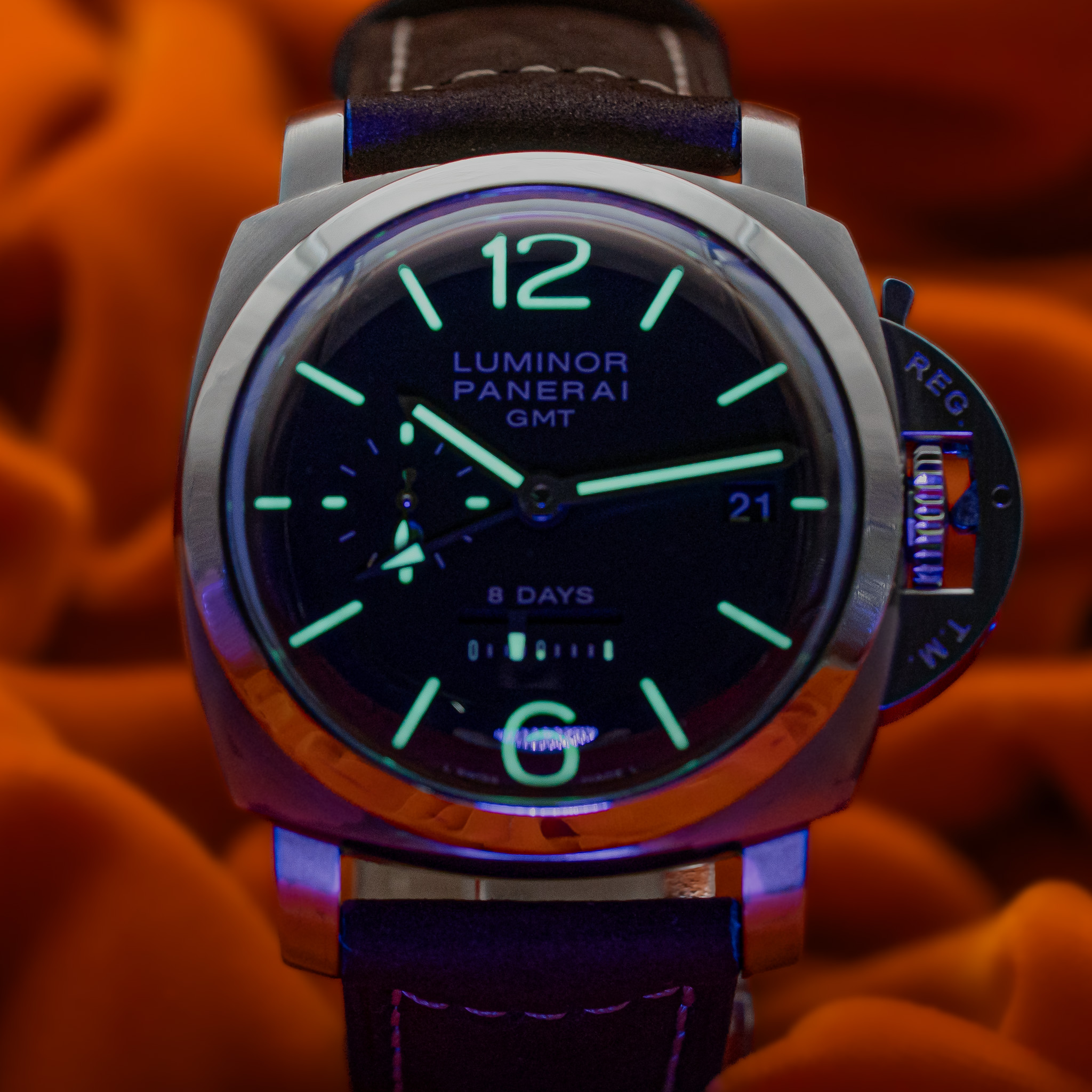 Panerai Luminor 8 Days GMT PAM00233 – Complete Set in Good Condition! – Image 17