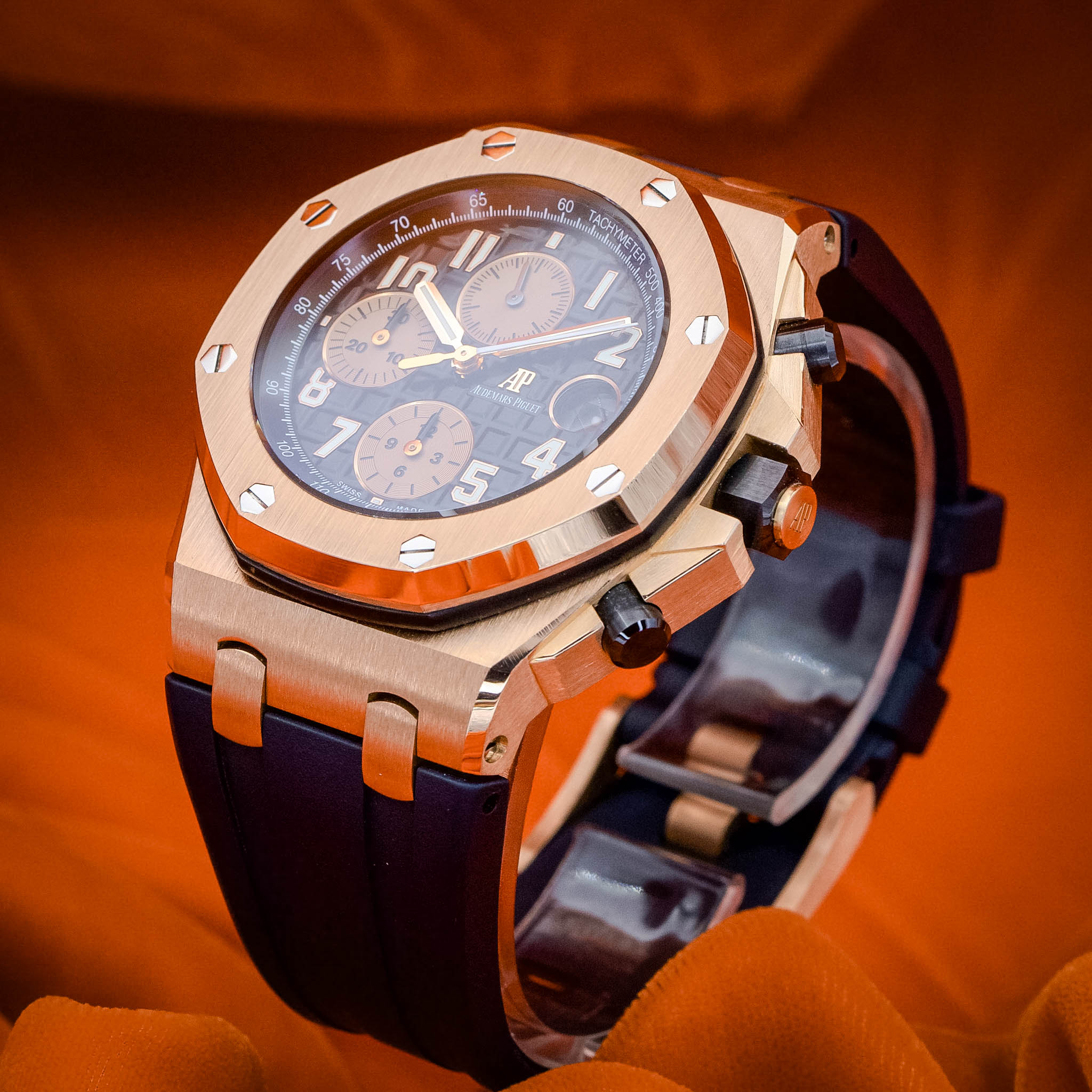  Audemars Piguet Royal Oak Offshore Chronograph "Half Brick" 26470OR Black Dial – Image 23