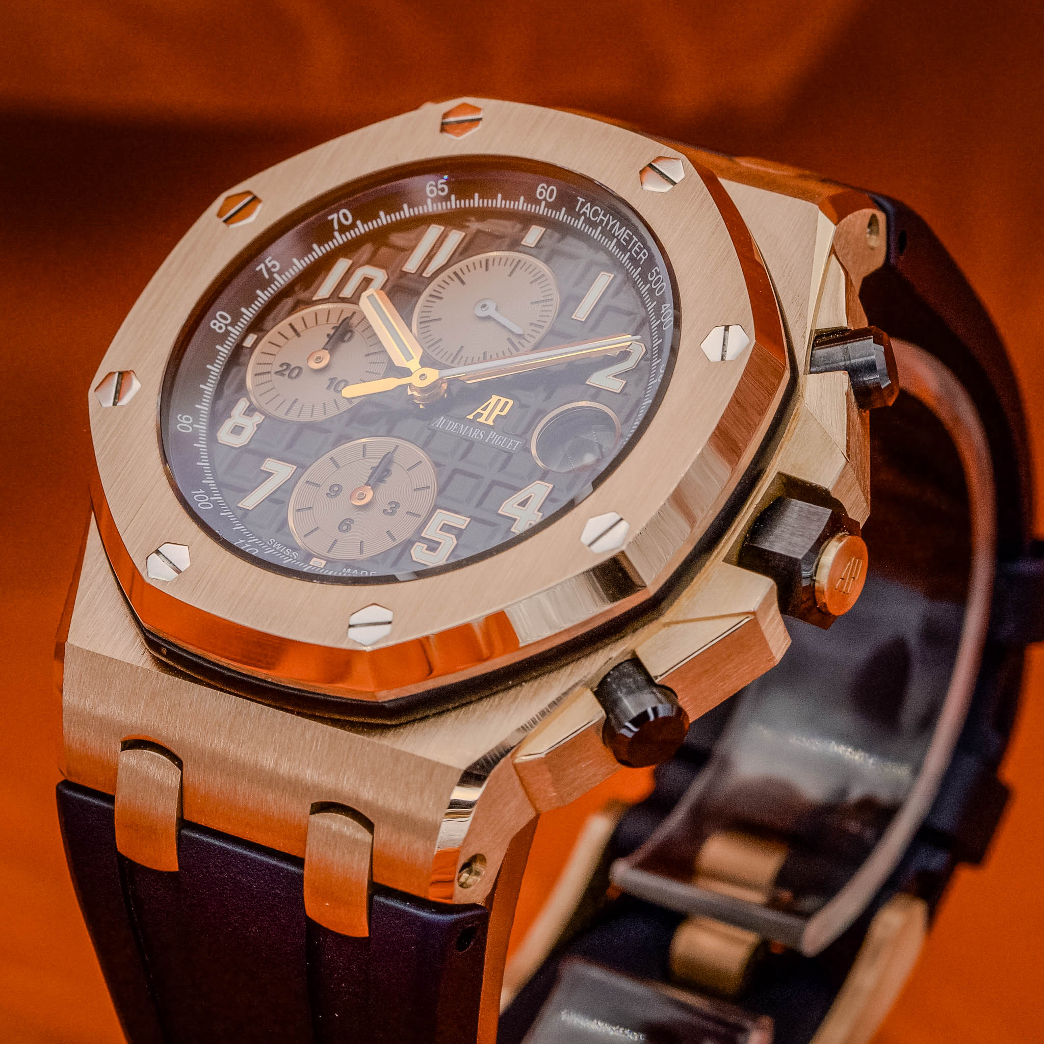  Audemars Piguet Royal Oak Offshore Chronograph "Half Brick" 26470OR Black Dial – Image 19