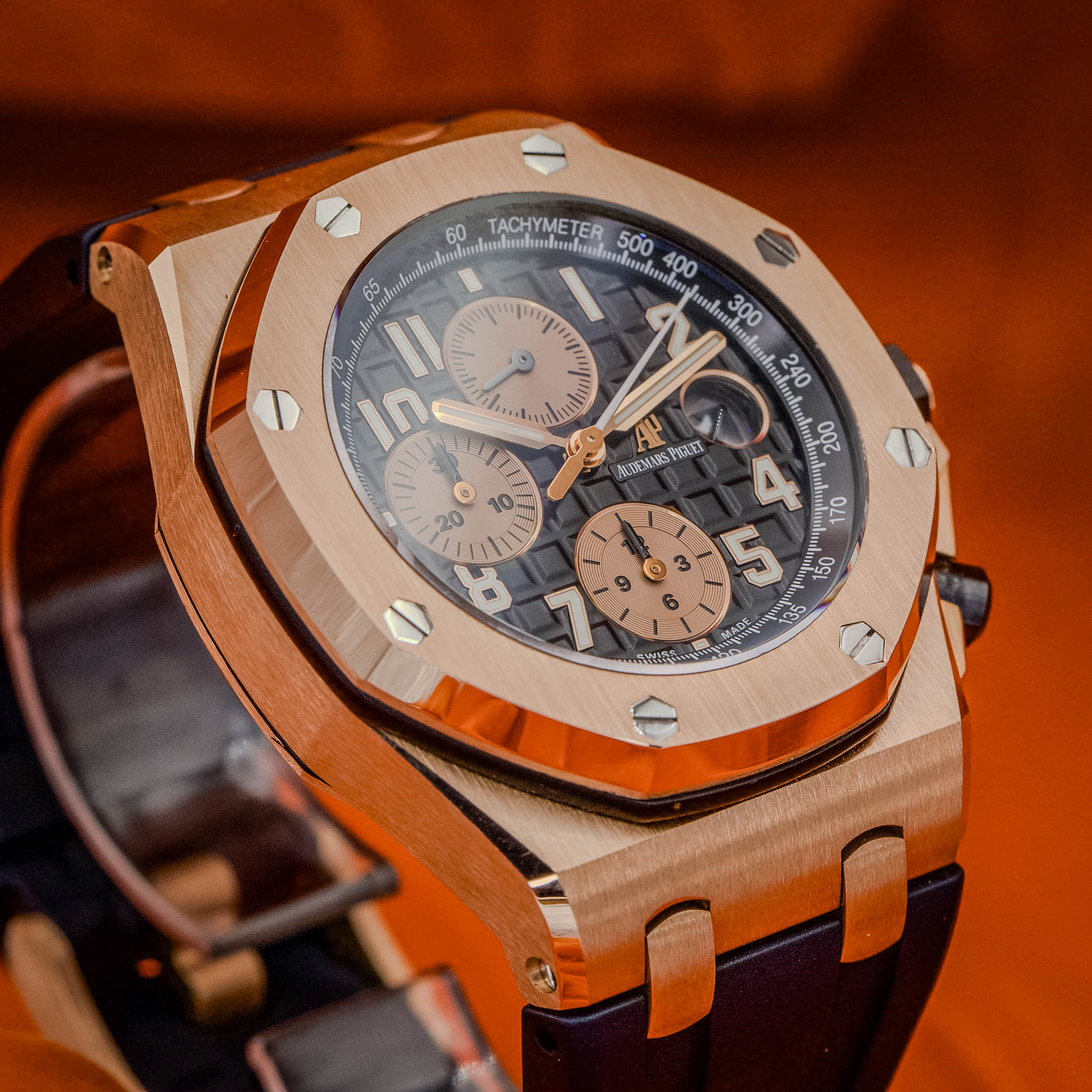  Audemars Piguet Royal Oak Offshore Chronograph "Half Brick" 26470OR Black Dial – Image 14