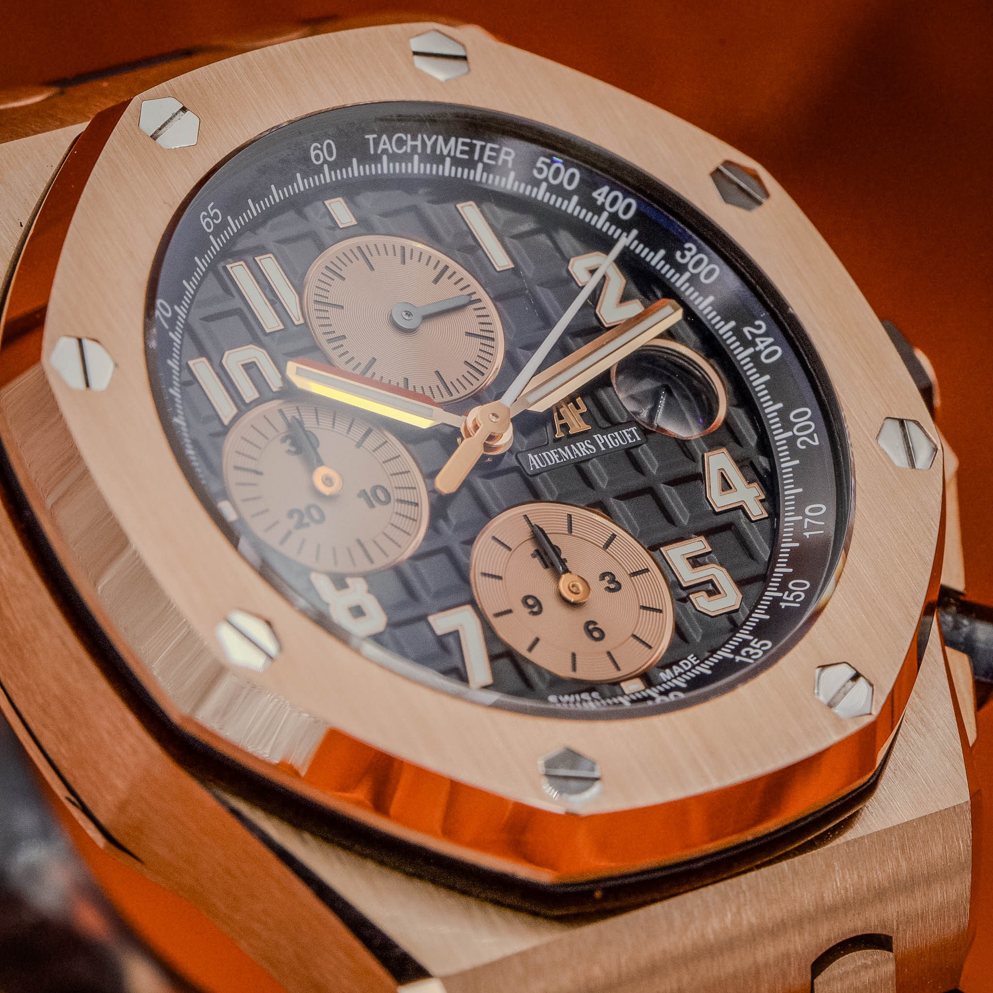  Audemars Piguet Royal Oak Offshore Chronograph "Half Brick" 26470OR Black Dial – Image 10