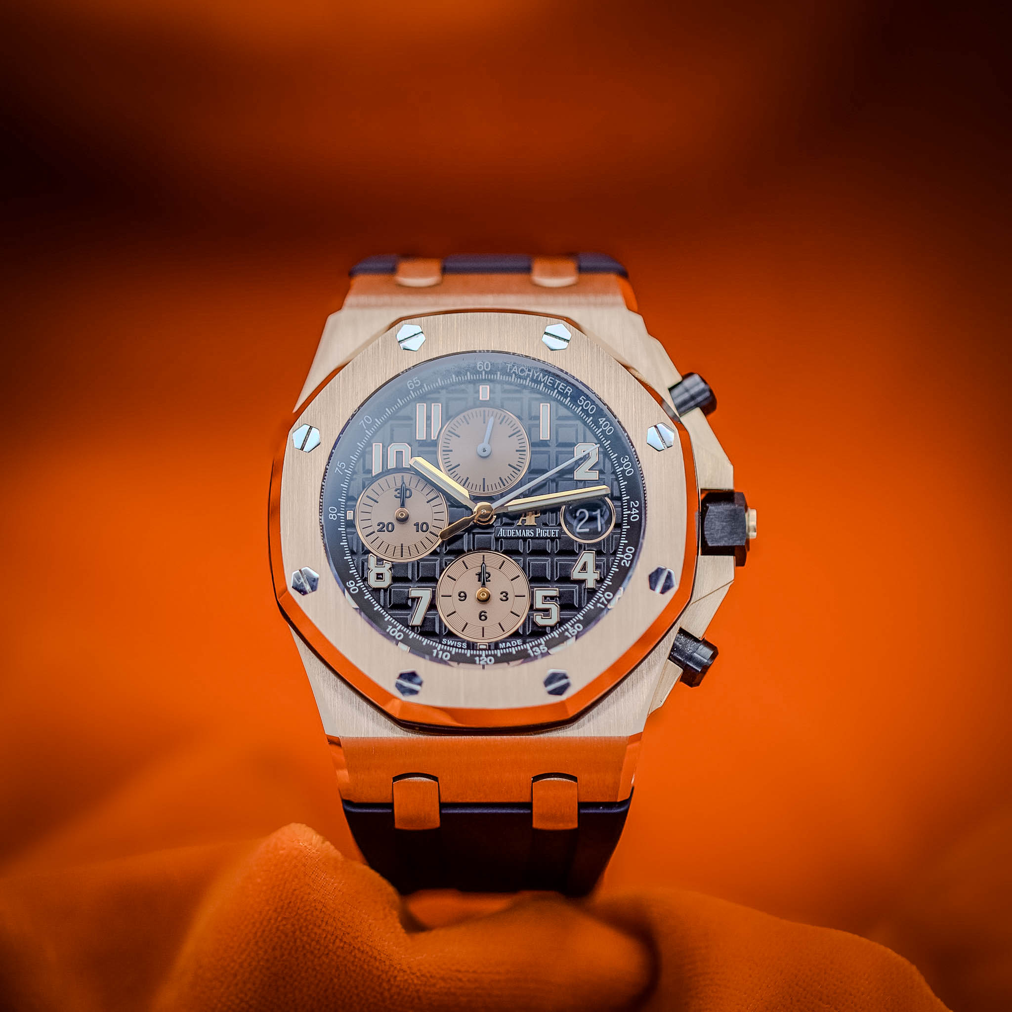  Audemars Piguet Royal Oak Offshore Chronograph "Half Brick" 26470OR Black Dial – Image 2
