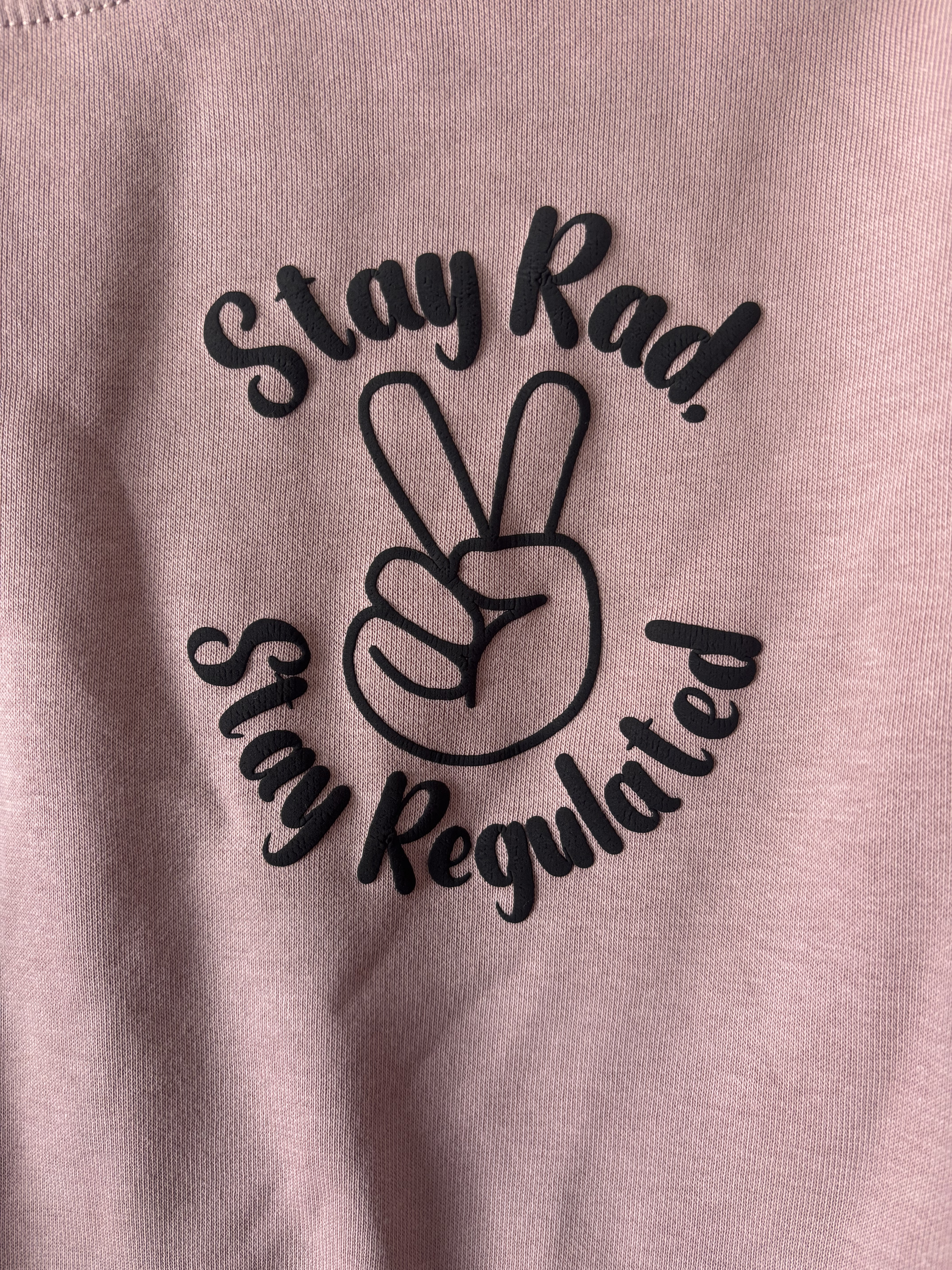 YOUTH CREW M (8/10) - Stay Rad, Stay Regulated Mauve  – Image 2